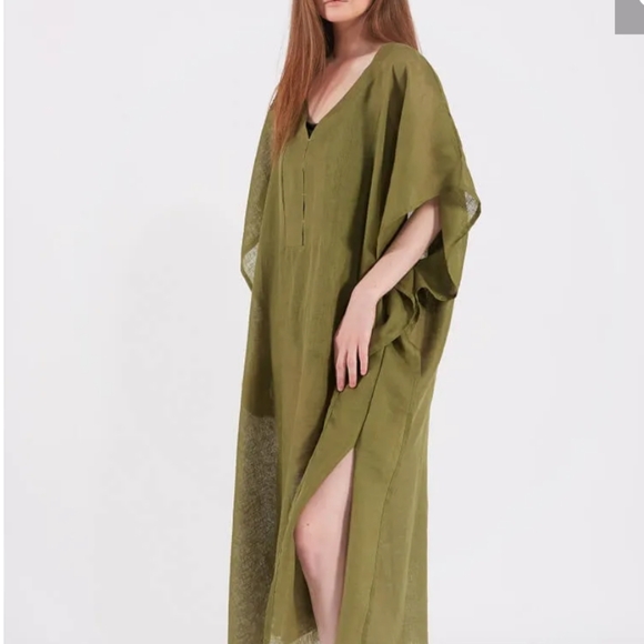 Ban de osh Dresses & Skirts - 100%Linen Kaftan One Size Brown
